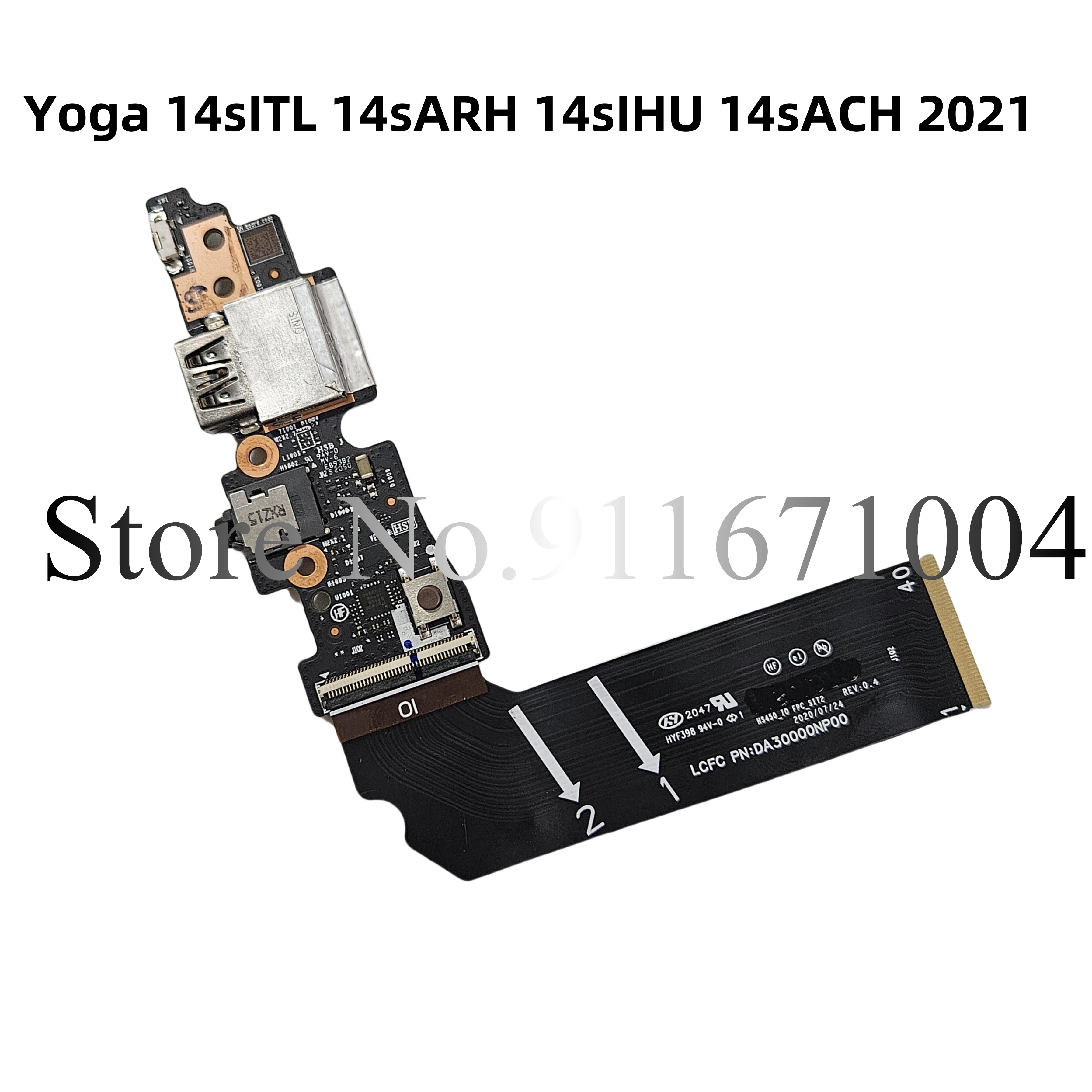 For Lenovo Yoga 14sITL 14sARH 14sIHU 14sACH 2021 laptop Power Button Switch USB board Audio headphone jack Sound card board