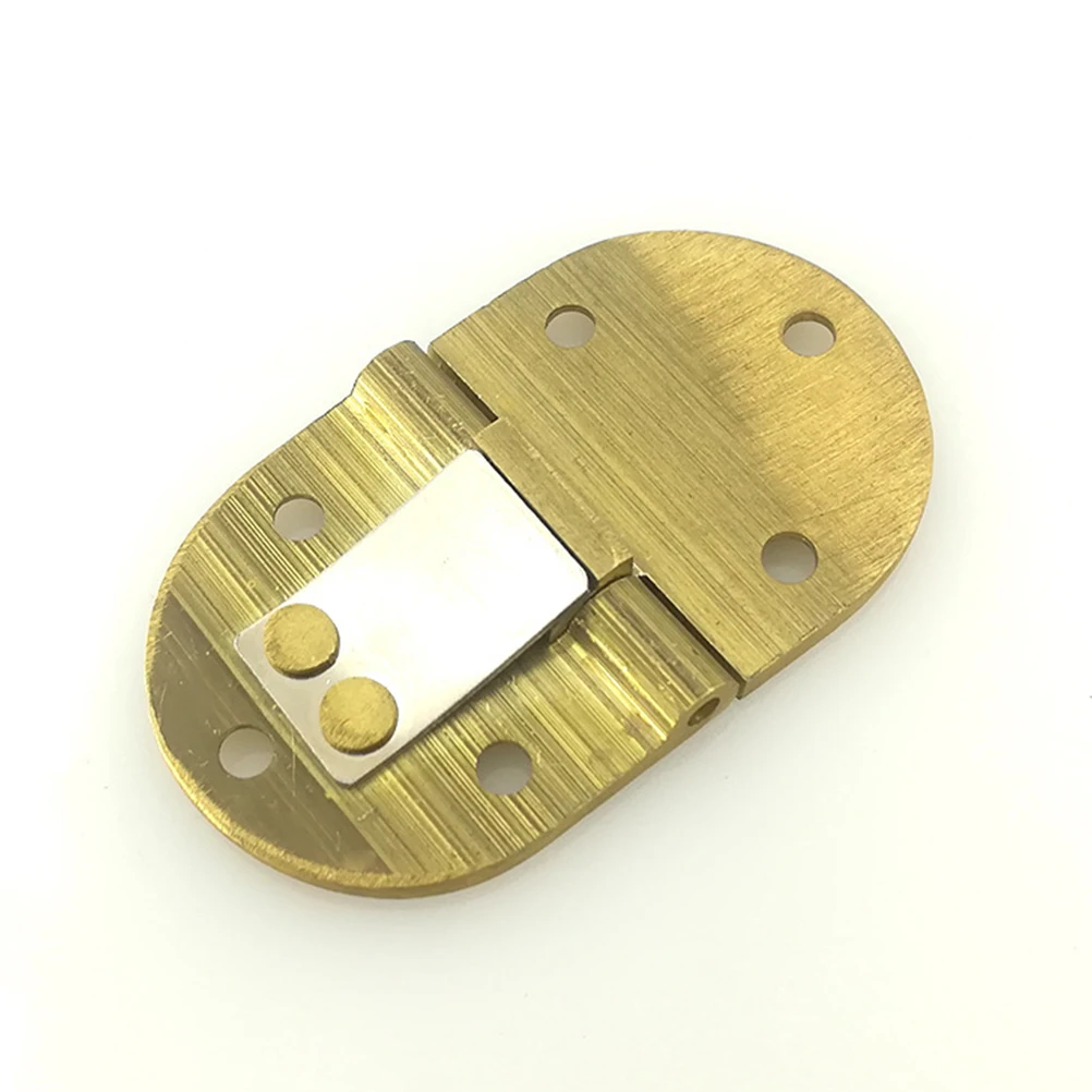 

2Pcs Copper Door Hinge 3.0mm 90 Degree Brass Folding Spring Waist Hinge Silent Anti-Rust Door Loose-Leaf Bearing