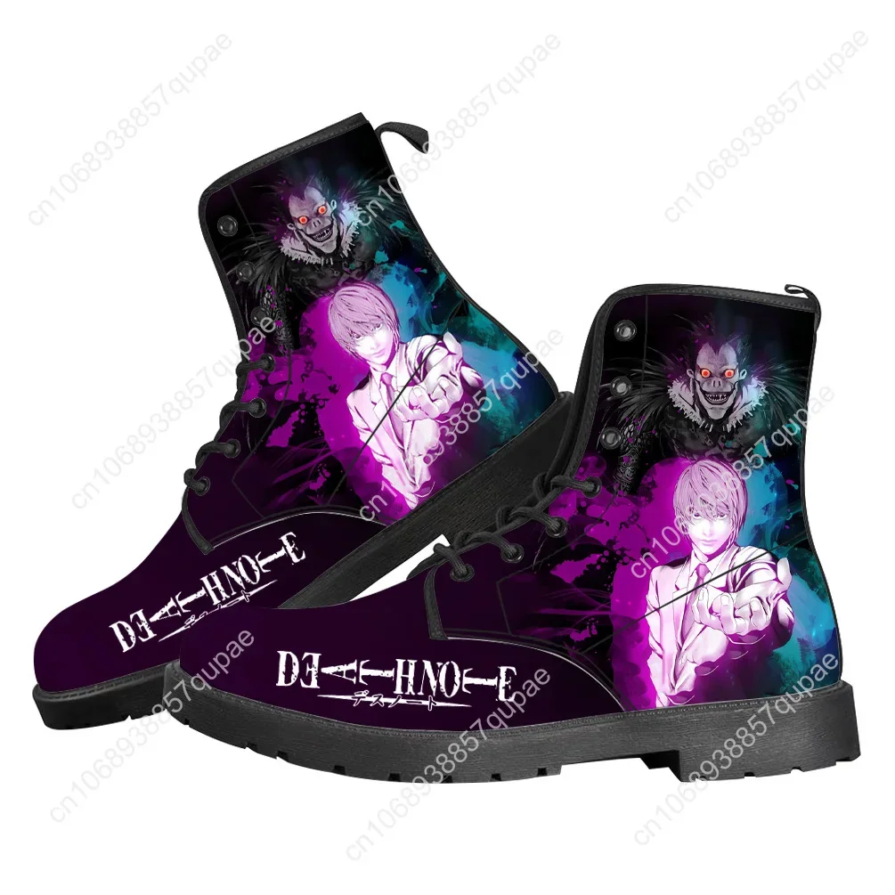 Death Note Plush Boots Cartoon Anime Men Women Teenager Casual Shoes Outdoor Keep Warm Footwear High Quality Couple Custom Shoe 2