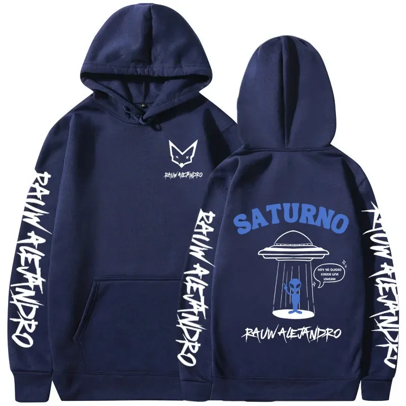 Rauw Alejandro Saturno World Tour Concert Hoodies Men Women Clothing Harajuku Pullovers Fashion Hip Hop Long Sleeve Sweatshirts