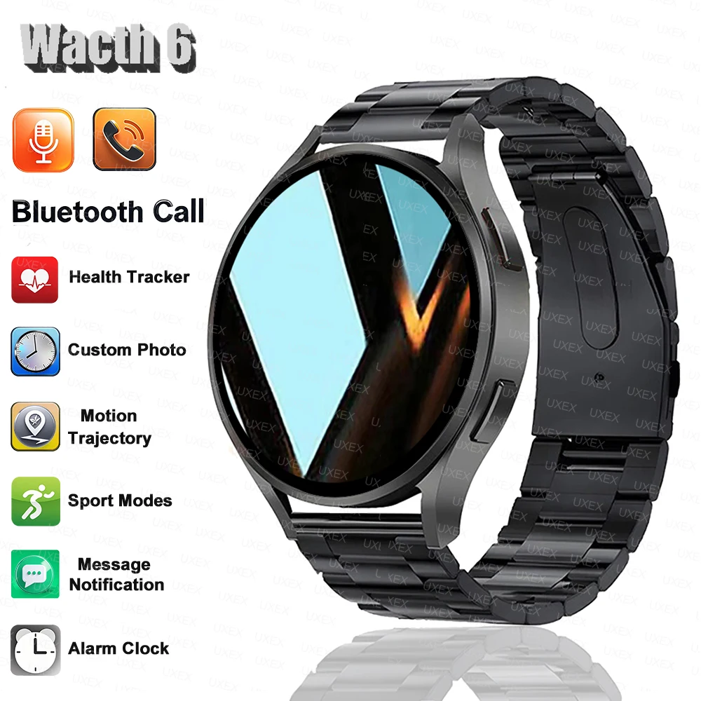 

Watch 6 Business Smartwatch Masculinos 1.32” Inch Bluetooth Call Health Monitoring Alarm Clock Fashion Watch Women Multifunction