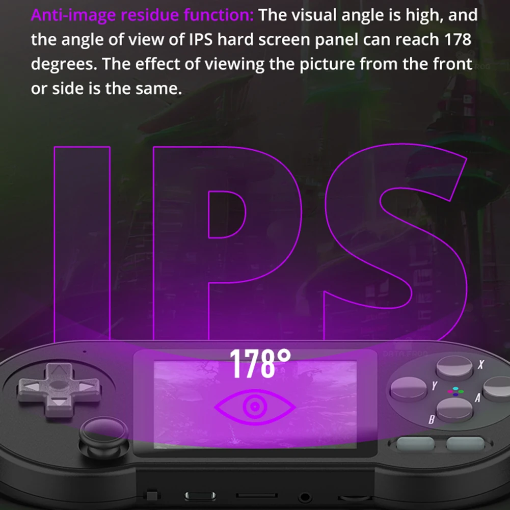 وحدة تحكم ألعاب صغيرة محمولة باليد للأطفال ، وحدة تحكم في قبضة مريحة ، شحن من النوع C ، شاشة عالية الدقة IPS ، هدية عيد ميلاد ، 3 بوصة