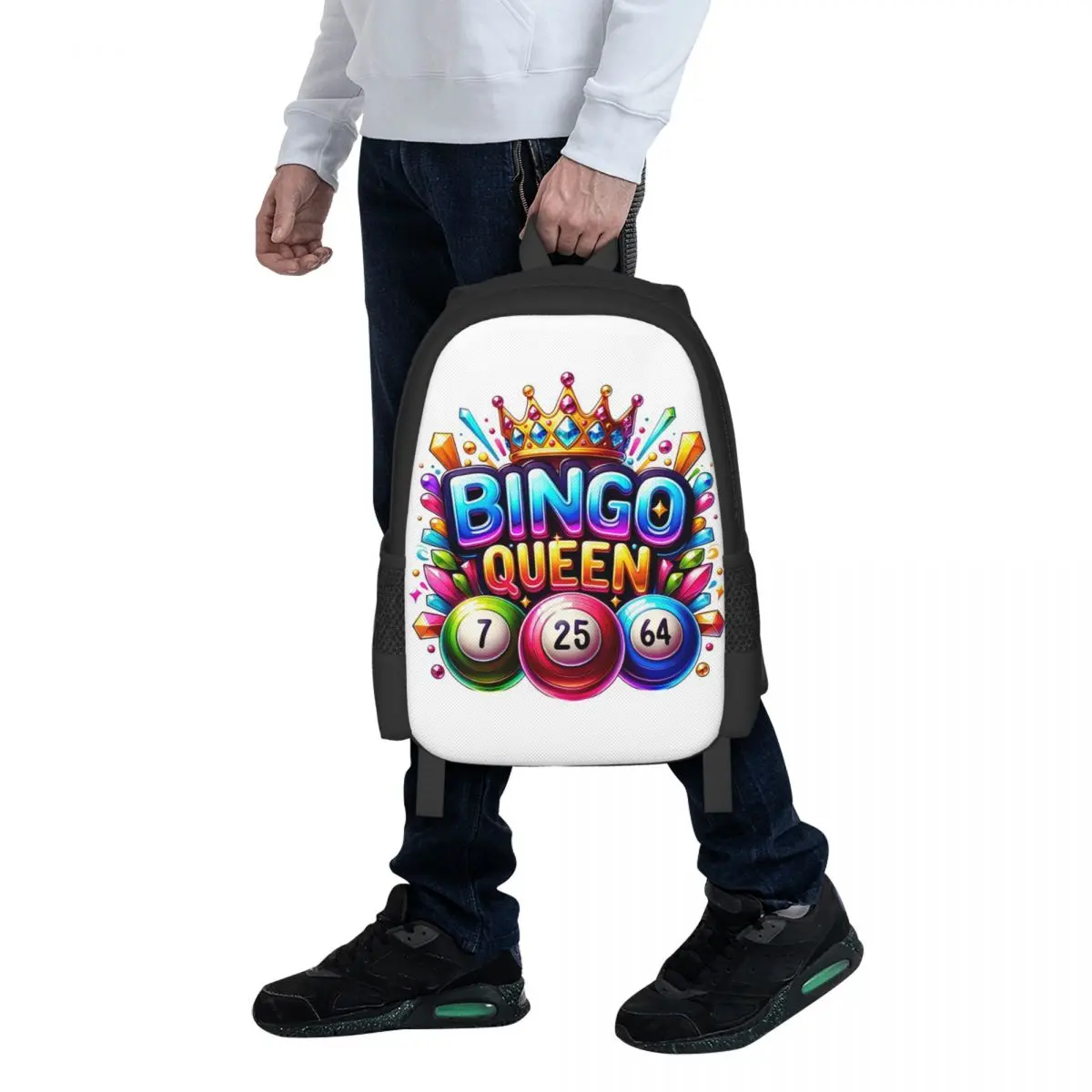 

Рюкзак Bingo Queen Best Player Of Vacation Bingo для студентов, школьный рюкзак, походный рюкзак для путешествий, городской рюкзак для мужчин и женщин, сумка через плечо