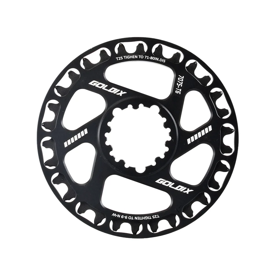 Mountain Bike Road Bicycle Chainring 28T 30T 32T 34T 36T Narrow Wide Tooth with Protective Disc Bicycle Crank Chainwheel