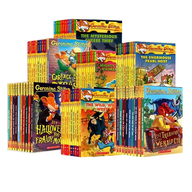 Geronimo Stilton Mouse Reporter 1-80 English Original Chapters, Bridge Books, Complete Set Of 80 Books! Education Teaching