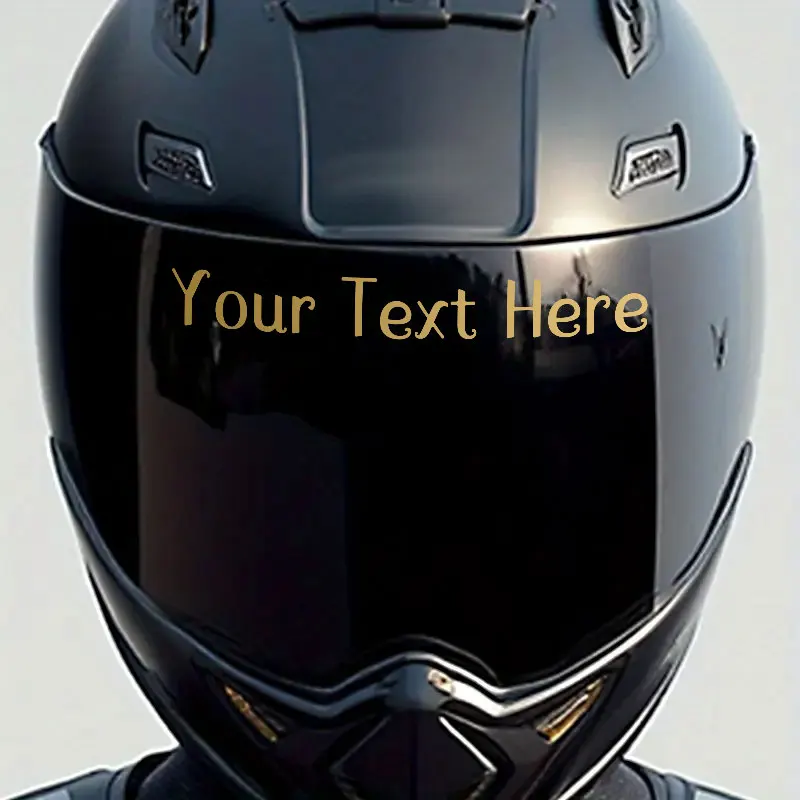 1 قطعة High3CM شخصية مخصصة فقط النص دراجة نارية ملصق DIY Motobike خوذة خزان الوقود ذاتية اللصق ملصق حائط من الفينيل مقاوم للماء