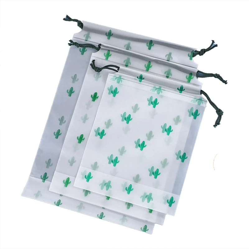 Drawstring Bag Travel Storage Bag Towel Socks Packaging Underwear Dust Bag Frosted Color Printing Packaging Bag