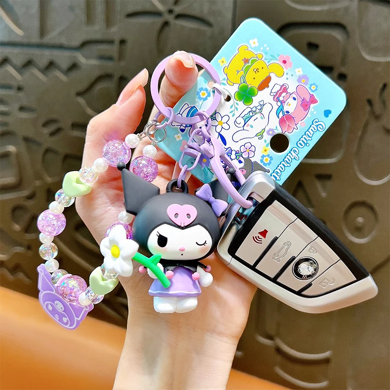 พวงกุญแจตุ๊กตาซานริโอ้ คุโรมิ ปอมปอมปุริน ซินนามอโรล เมโลดี้ ปาชาคู ของเล่นสะสม ของขวัญ