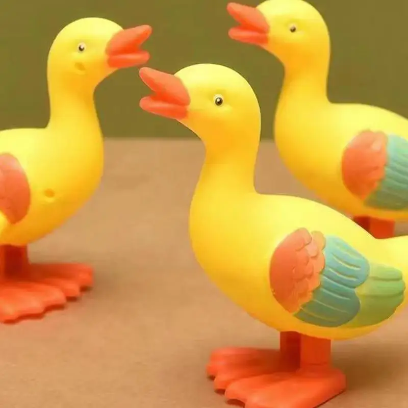 Pato de cuerda de juguete para niños, pato de cuerda de primavera para niños, juguetes creativos de pato de cuerda, estimulación, pato de primavera saltador, juguete para niños