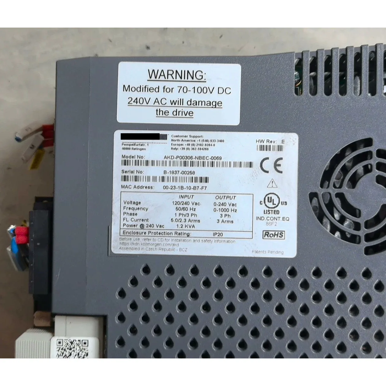 AKD-P00306-NBEC-0069 Serwonapęd