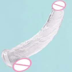 Clear Realistic Dildo 12.8 Inch G-Spot Monster Dildos With Suction Cup Erotic Jelly Penis Men Fake Dick Anal Butt Plug Sex Toys