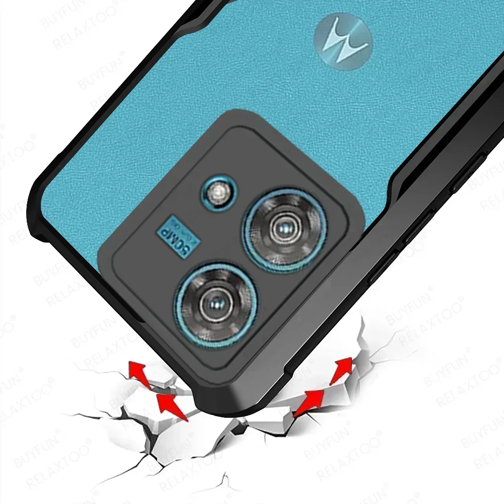 Чехол для Motorola Edge 40 Neo, акриловый прозрачный противоударный чехол на Moto Rola Edge40 40Neo Edge40Neo 5G, защитный чехол