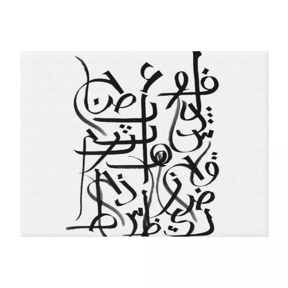 

Arabic Alphabet Throw Blanket Moving Decorative Beds Flannel Fabric heavy to sleep Blankets