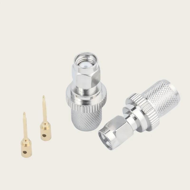 2 قطعة RF موصل SMA-J-7 SMA ذكر تجعيد مناسبة ل 50-7 RG8 7D-FB LMR400 RG213 كابل التغذية #1