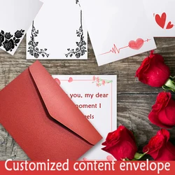 DIY Custom envelopes letter, Valentine's Day letter customization, friend blessing letters,Company documents print,Mail a letter