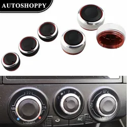 Aluminum Alloy Car Air Conditioning Knob AC Knob Heat Control Switch Button for VW POLO 2004-2013 MK4 MK5 9N 9N3 6R Accessories