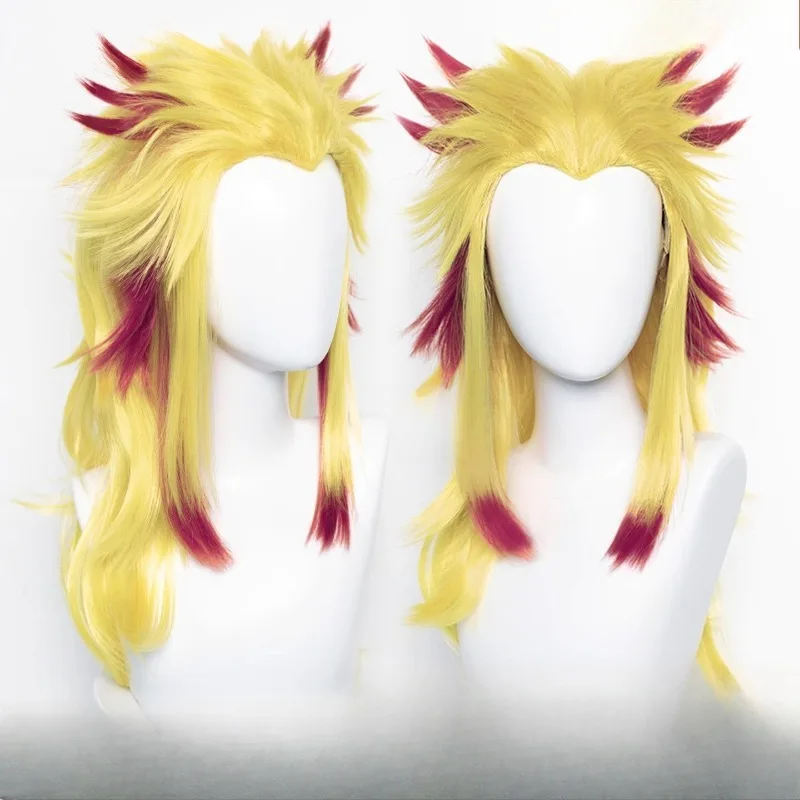 Rengoku Kyoujurou Cosplay Wig Anime Kyoujurou Rengoku Cosplay Wig Gradient Easy To Style Wigs