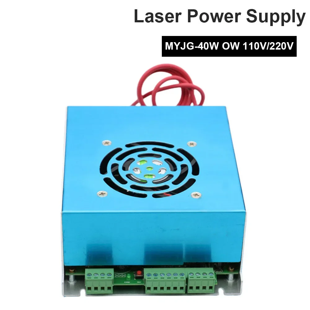 

QDHWOEL 40W CO2 Laser Power Supply MYJG-40WT 110V/220V for Laser Tube Engraving Cutting Machine Model A