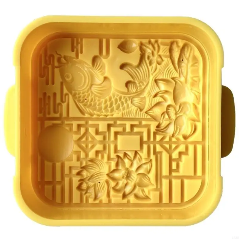 

Practical Mooncakes Making Mold Set Functional Patterned Pastries Crafting Molds Manual Mooncakes Press Embosser L5BE