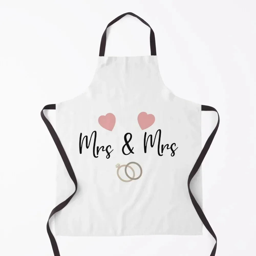 

Mrs & Mrs Apron custom women's kitchen Hairdresser Kitchen For Man barber men Apron