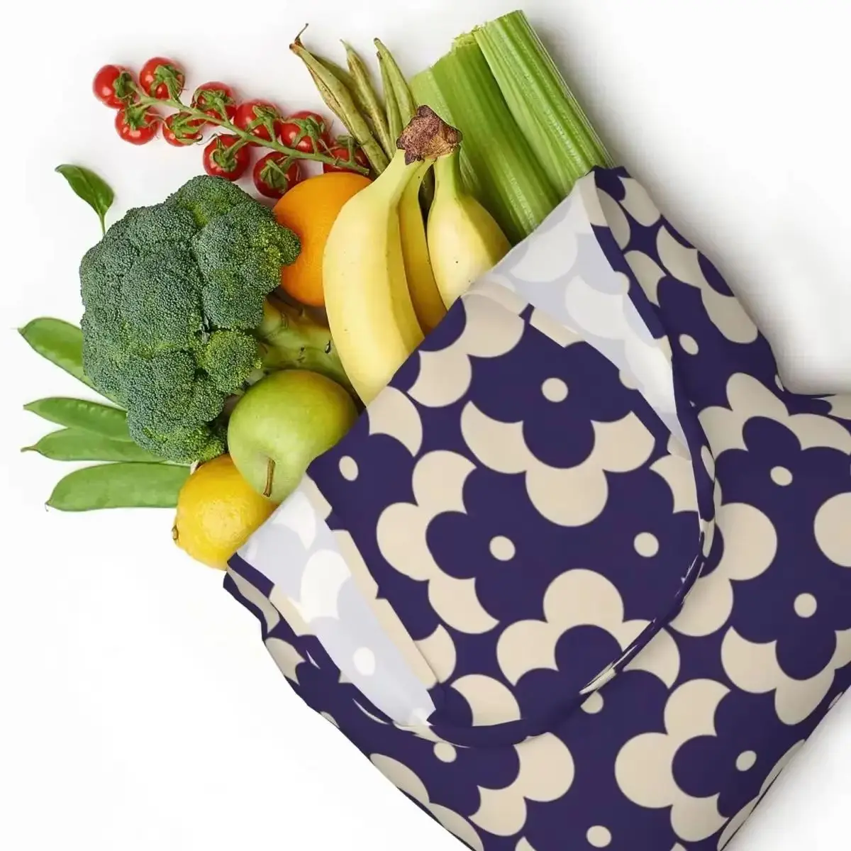 

Canvas Shopping Bags Women Recycling Large Capacity Grocery Orla Kiely Tote Shopper Bag Handbags