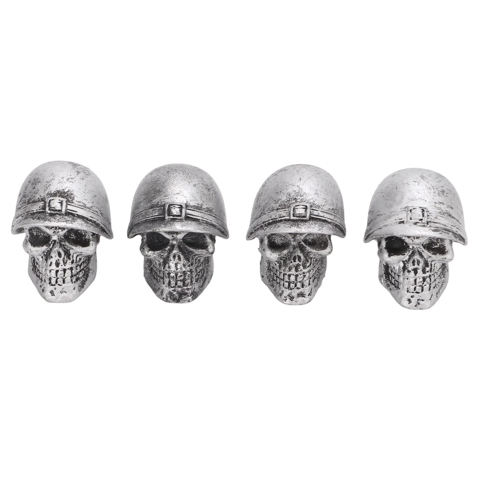 4PCS Tire Valve Caps Skull Style Anti Oxidization Universal for Cars Trucks Bicycles Motorcycles Bikes