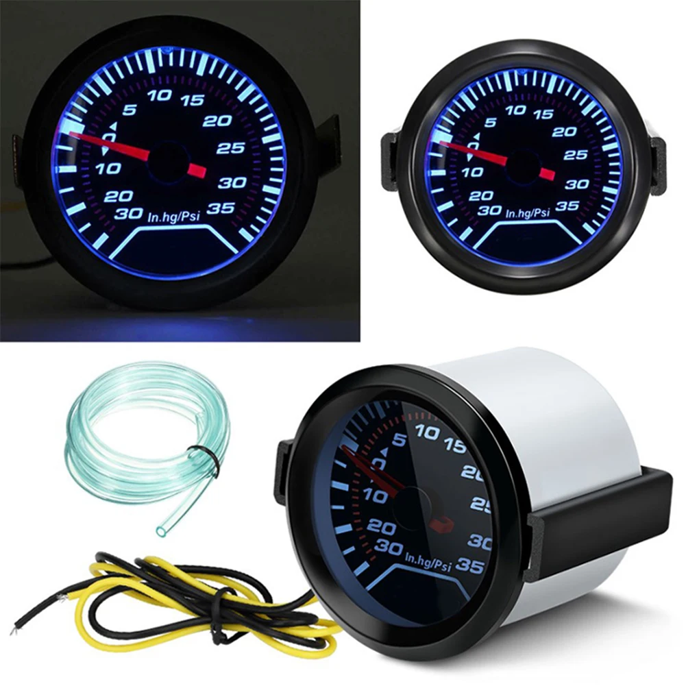 Brand New Car Instrument Panel LED Boost Gauge Replacement Spare Turbo Meter Easy Installation Parts Brand New