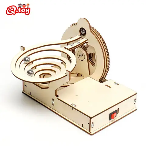 DIY 조립 기계 대리석 실행 기어 모델 기술 줄기 키트 어린이 과학 장난감 어린이 학습을위한 교육 자료