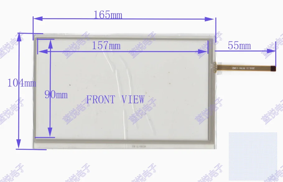 165 * 104 touch screen four wire resistor 7.1-inch car navigation external screen handwriting screen DVD car universal