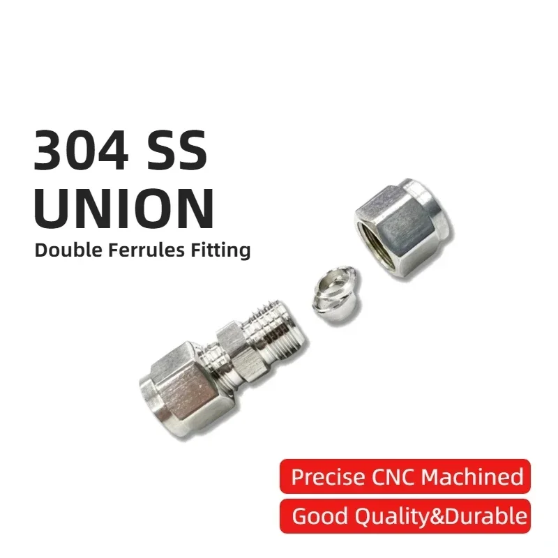 Złączka redukcyjna ze stali nierdzewnej 304 3 4 6 8 10 12 14 16 mm 1/8" 1/4" 3/8" 1/2" Złącze rury z podwójnymi tulejkami zewnętrznymi
