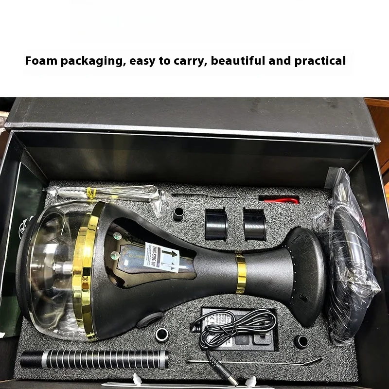 

European and American High-end Electronic Hookah-border New LED Screen Electronic Vaporizer Large Smoke Intelligent Hookah