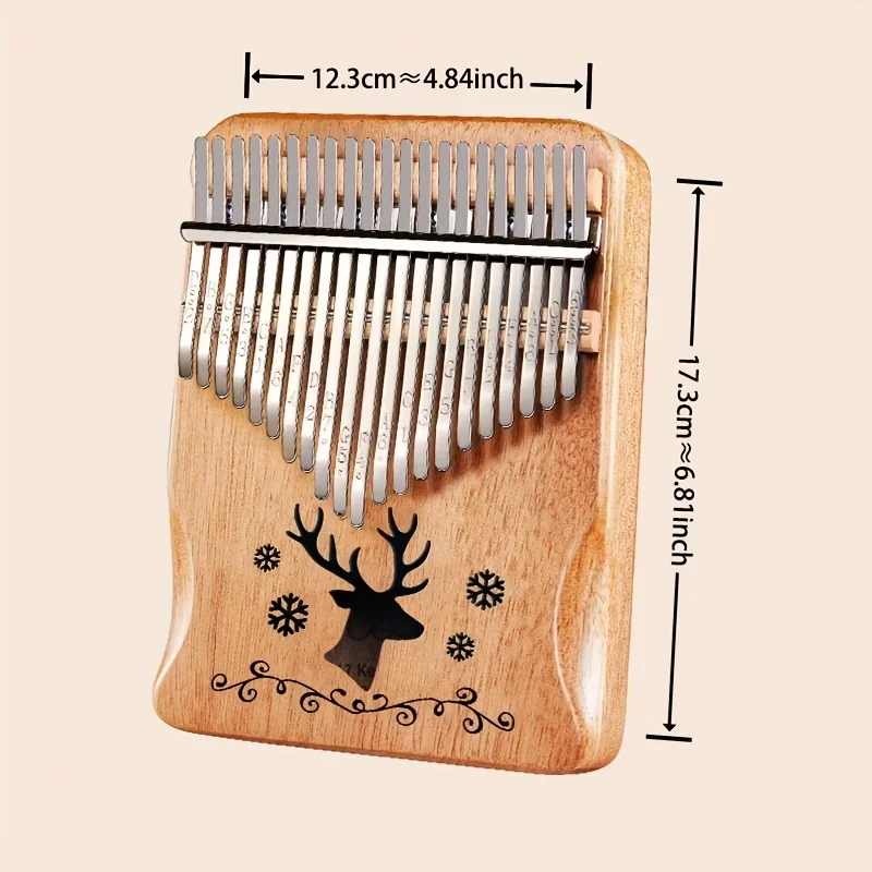 Music Kalimba 21-Key Deer Thumb Piano Set - Beginner Friendly Finger Piano, Perfect Birthday Gift Piano Accessories Piano Gift