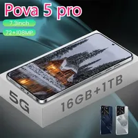 Pova 5 Pro Original Cellphones 4G 5G Smartphone 7.3HD Dual Sim Smart Mobile Phones 6800mAh Android 13 Global Version Cell Phone