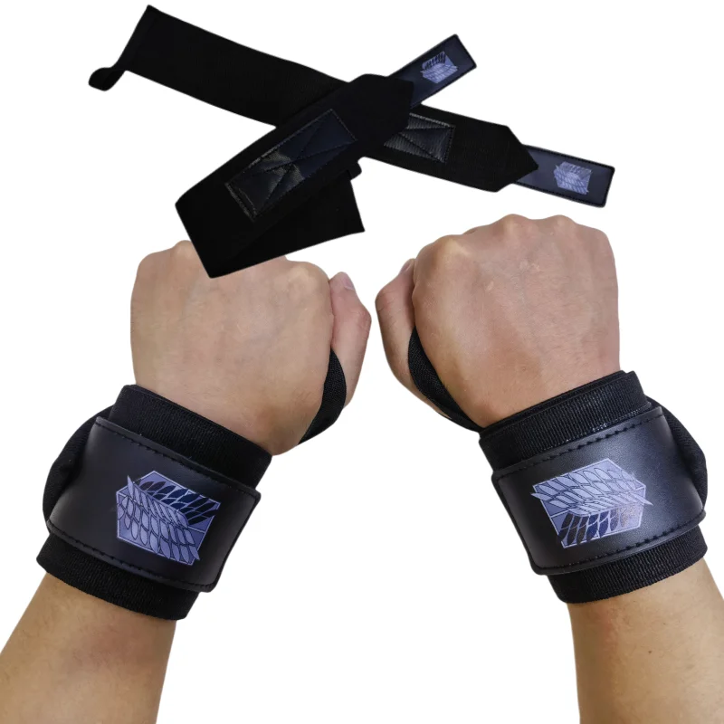 1 Pair Weight Lifting Wrist Wraps Maximize Grip with Thumb Loop 58cm Harden Gym Wrist Support Brace for Powerlifting Deadlift