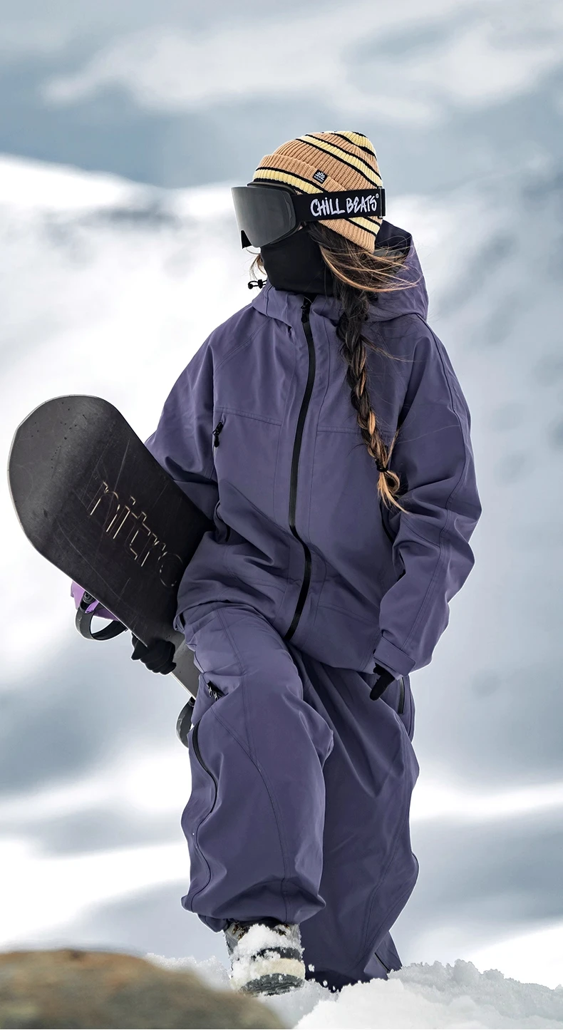 John Snow 2026 Ski-Jacke & -Hose im amerikanischen Stil, Unisex, wasserdicht, thermisch, Snowboard-Mantel, lockere Passform, Wintersport für Herren und Damen – Detail 13