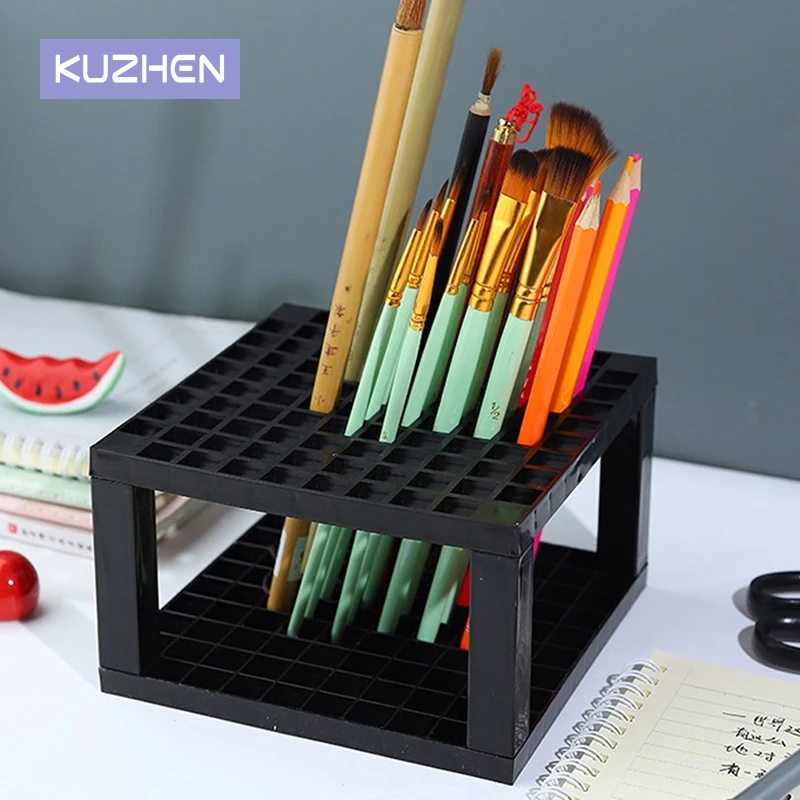Makeup Brushes Storage 96 Hole Large-Capacity Cosmetic Brush Holder Air-Dry Stand Rack Makeup Brush Organizer Makeup Tools