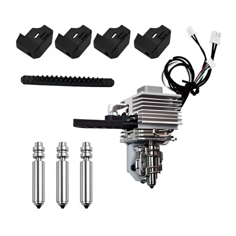 M52K-For Anycubic Kobra X Zirconia Heat Sink Nozzle 0.4Mm W/Extra 3PK Nozzles 0.4Mm, 4 Sleeves, 1 Brush Hotend Kit