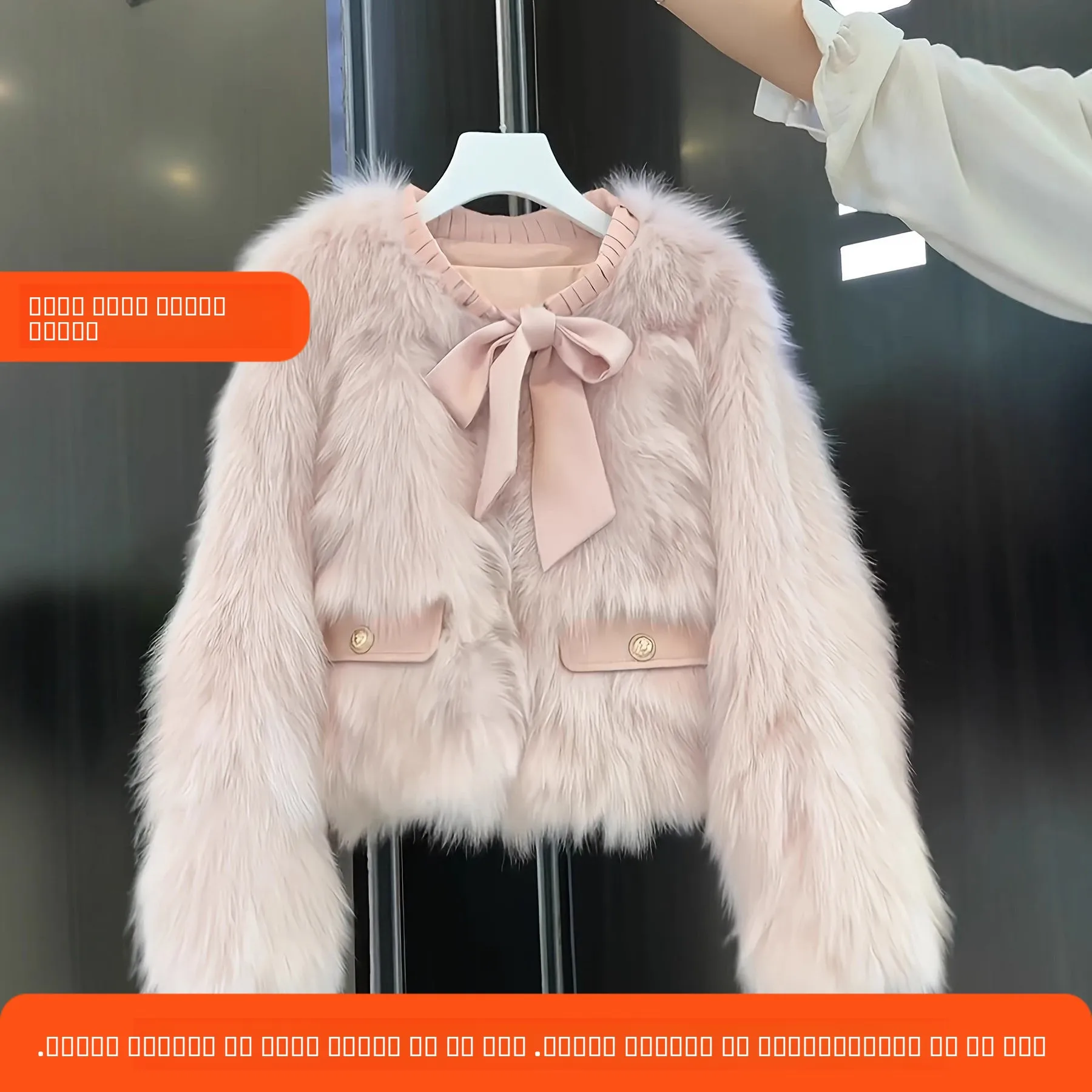 

Невозрастная шуба с кисточками и узлом, женская верхняя одежда из натуральной кожи и меха, молодежная куртка Briti Sle Th...