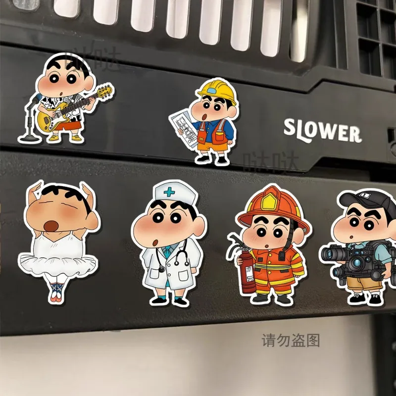 Anime Crayon Shin chan Crossdressing Magnetische Koelkast Sticker Hoge Schoonheid Gift Creatieve Decoratie Geen Spoor Magnetisch