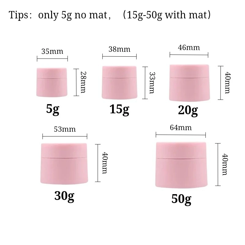 30 Uds 5g 15g 30g 50g tarro de crema de plástico colorido contenedores cosméticos rellenables redondos para loción crema facial maquillaje almacenamiento de viaje