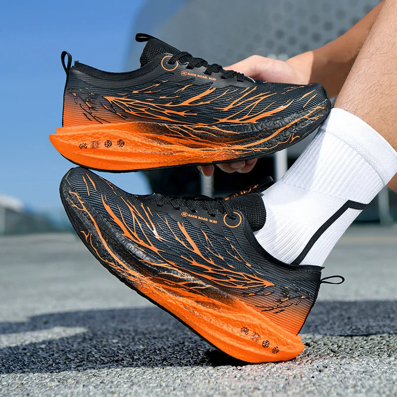 Unisex 2025 Full Carbon Plate Running Shoes Professional Marathon Racing Lightweight Bounce Cushion Breathable Sports Sneakers