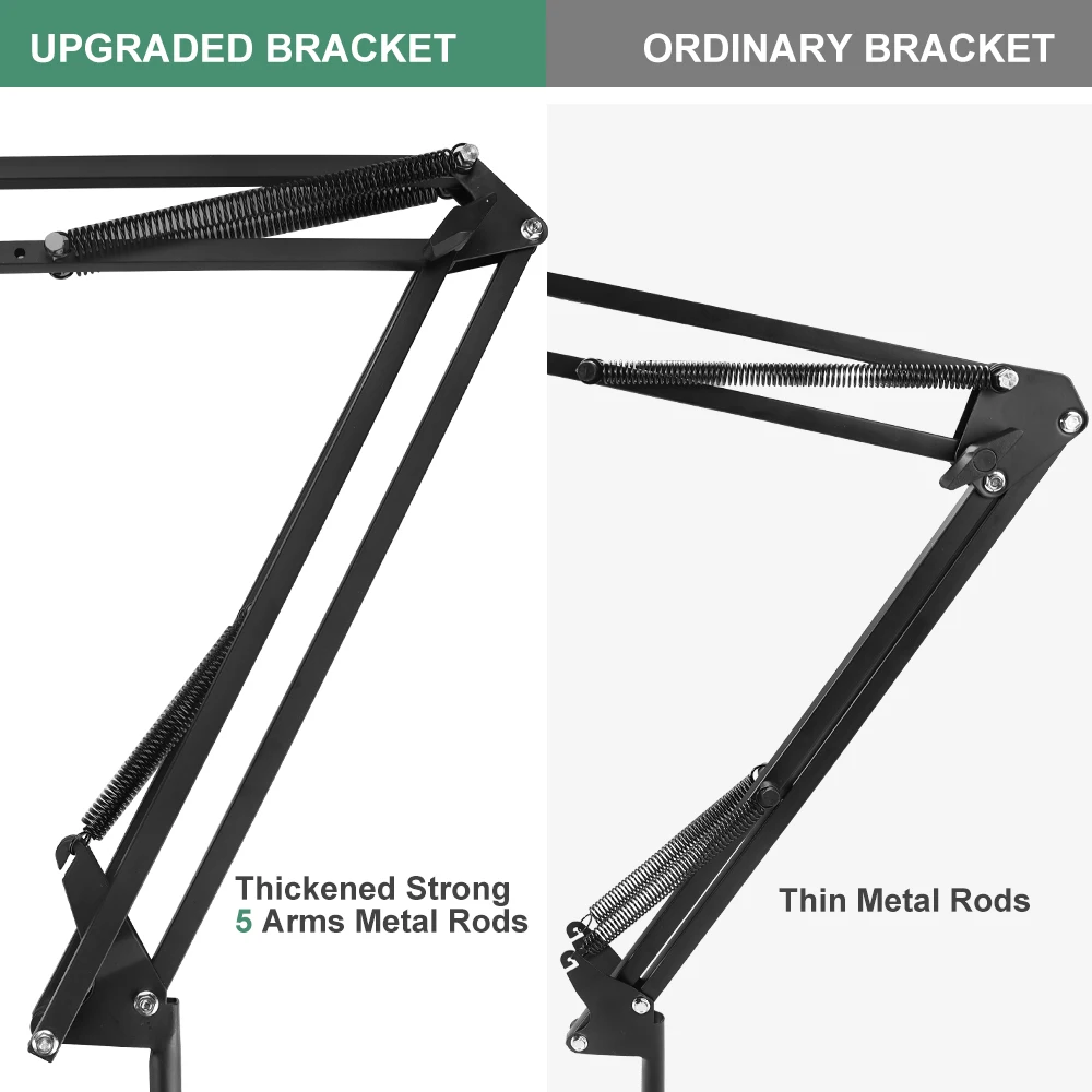 Professional Scissor Arm Stand For Bm800 Microphone Stand With A Spider Cantilever Bracket Universal Shock Mount Mic Holder