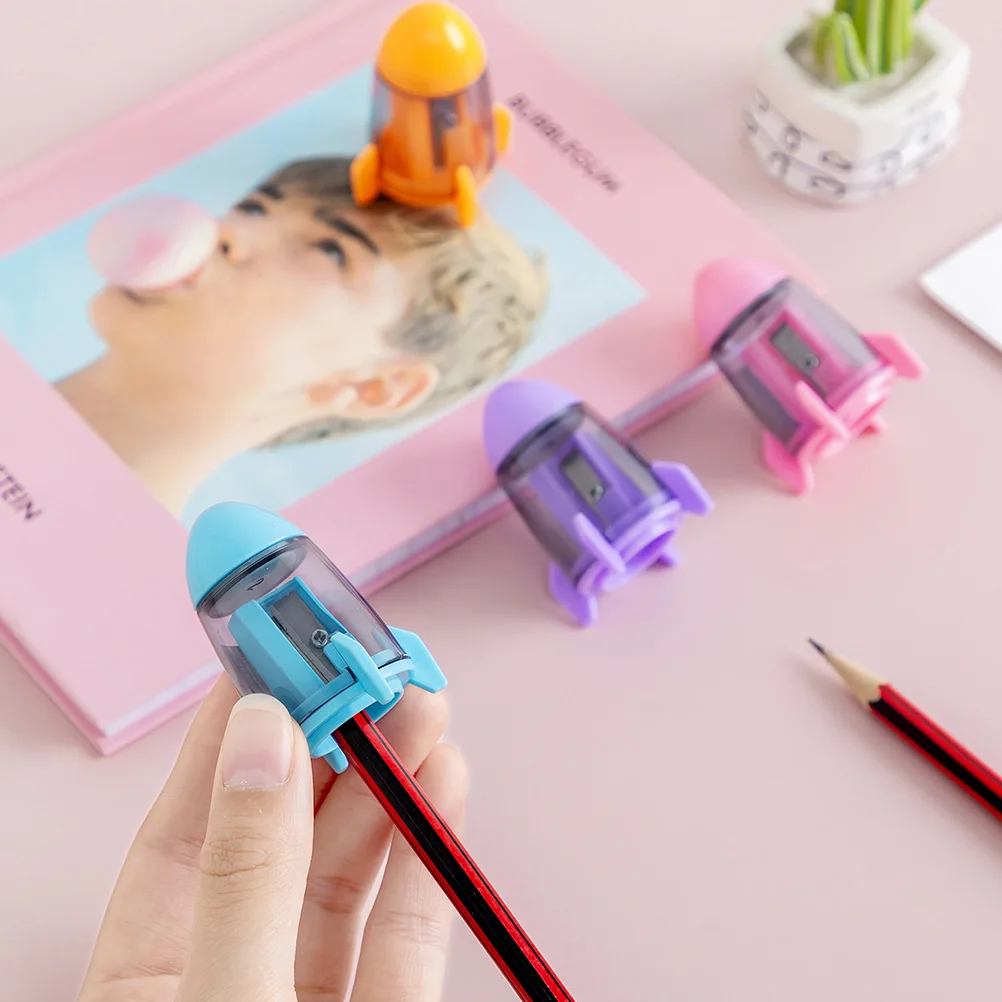 

12 Pcs Rocket Pencil Sharpener Premium Quality Portable Compact H Sharpeners Kids Accessory School Office Supplies