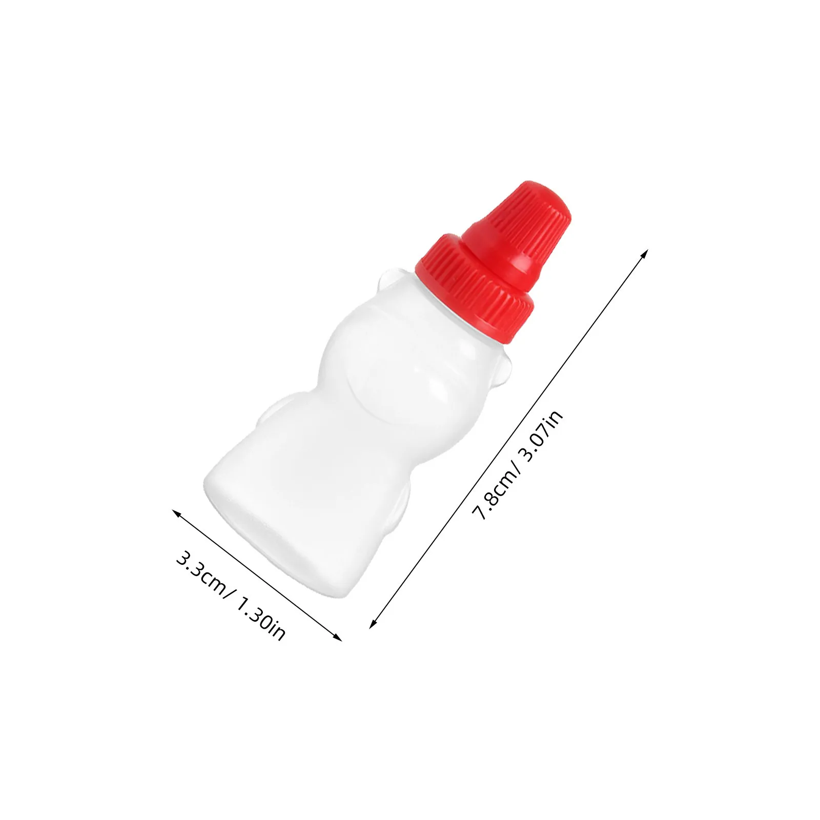 8Pcs Mini Bear Sauce Bottles Plastic Reusable Condiment Containers for Soy Sauce Ketchup Salad Dressing Outdoor Kitchen