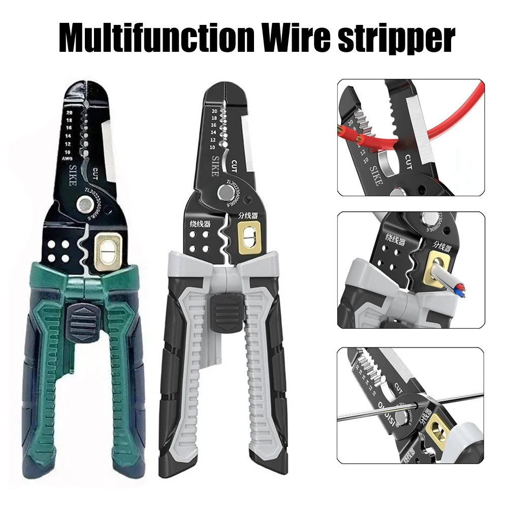 

New Wire Stripper Pulling Plier Wire Cutter Multifunction Repairing Scissors Electrical Stripping Crimping Plier Hand Tool