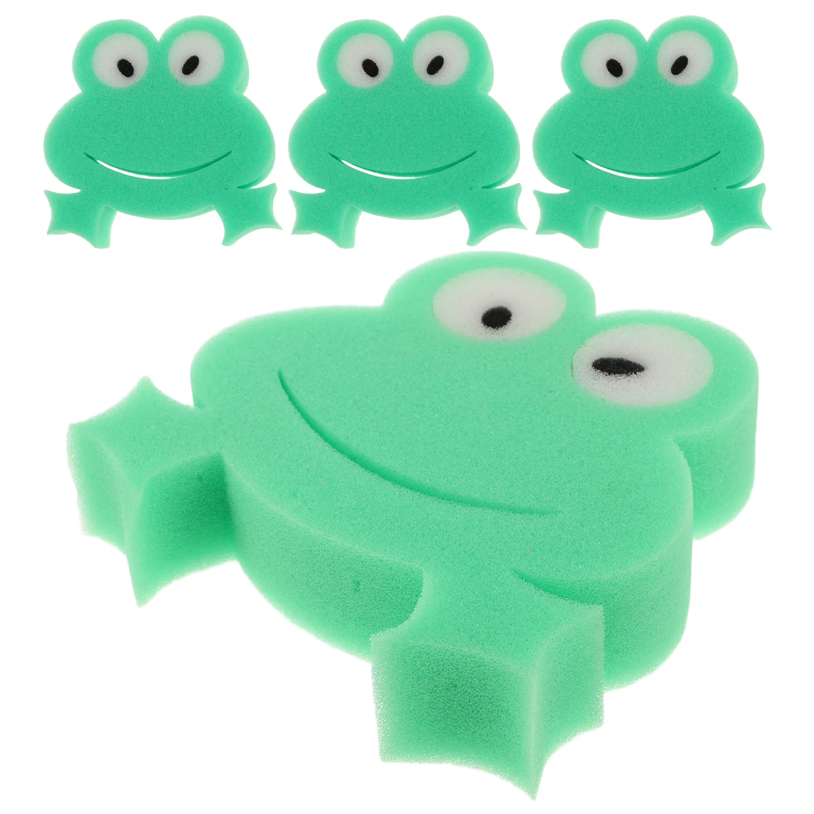 

4Pcs Baby Bath Sponge Soft Shape Cartoon Exfoliating Shower Scrubber Animal Body Wash Sponge for Toddlers
