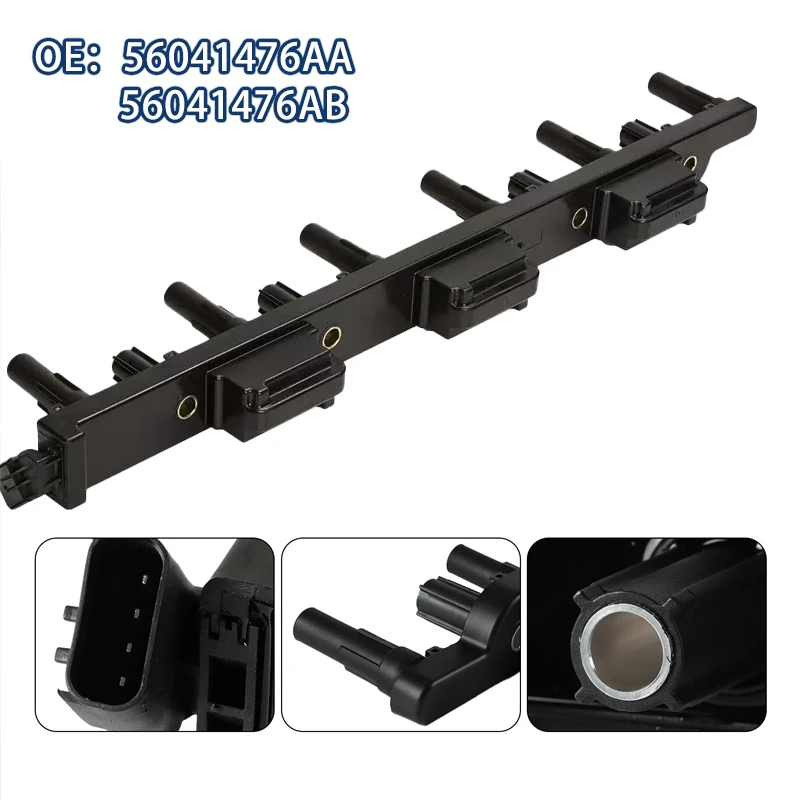 

Brand new Ignition Coil 56041476AA 56041476AB For 2001-2004 Jeep Cherokee Grand Cherokee 4.0L L6 5C1181 E239 52-1654 IC399 UF296