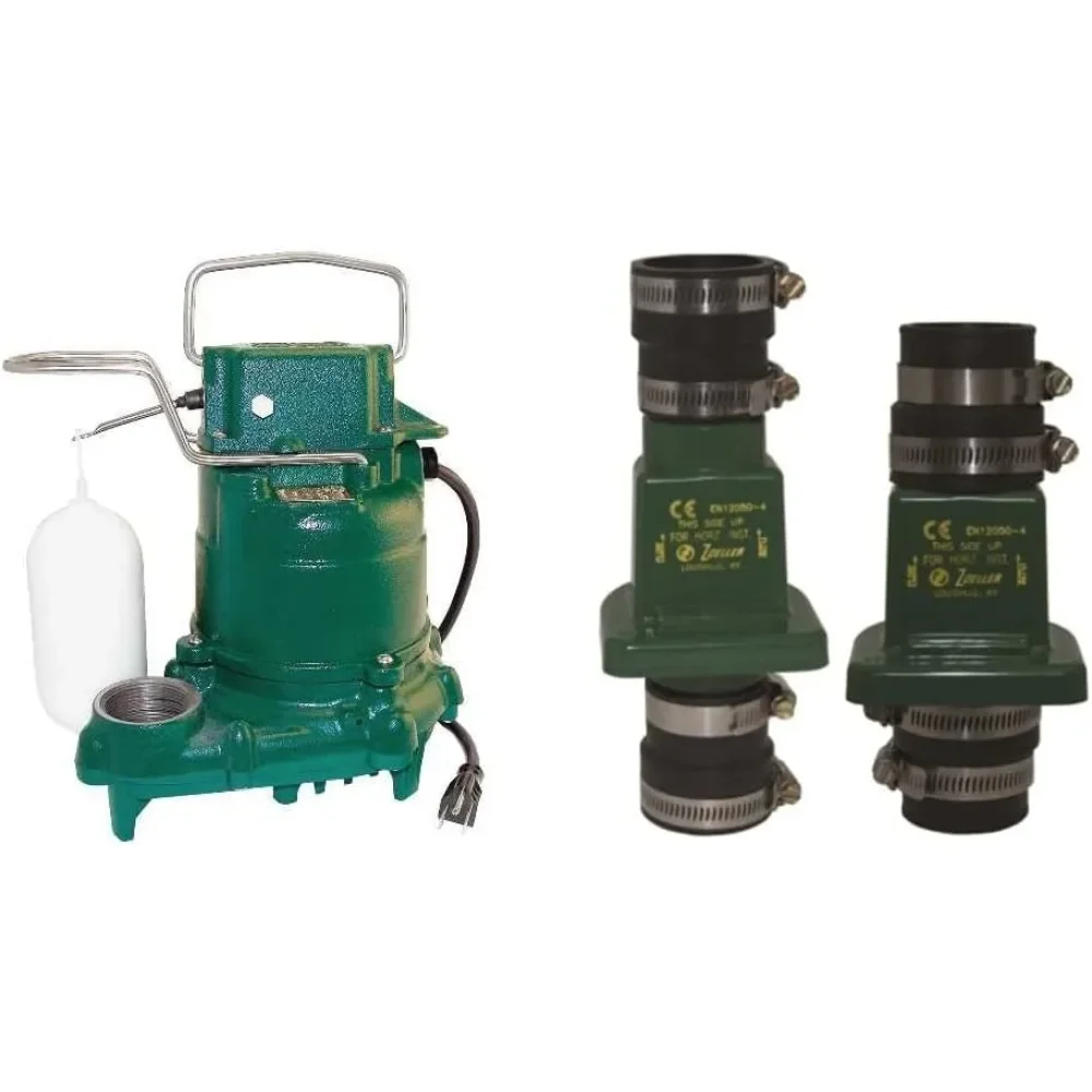 Mighty-mate Submersible Sump Pump (M53) and PVC Check Valve (30-0181) Bundle