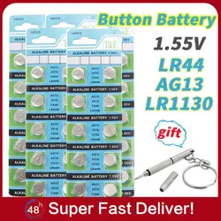 10-50pcs LR44 Batteries AG13 Button Cell Battery 357 LR44 LR1130 Button Coin Batteries 1.55V Battery For Watch Toys Remote