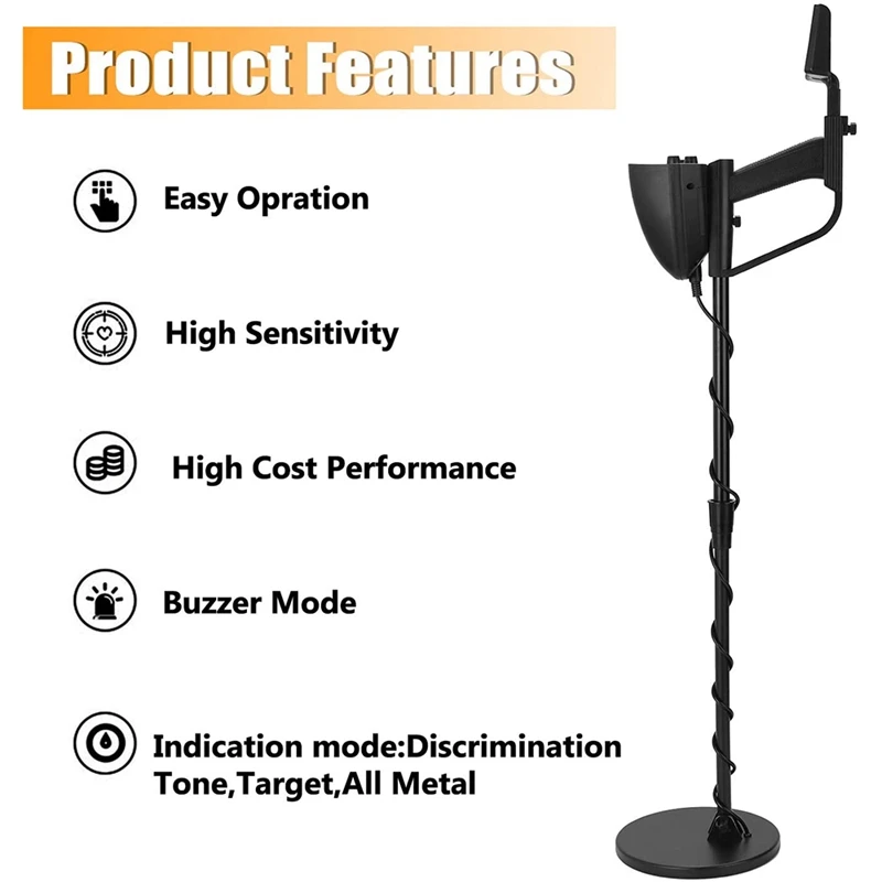 GTX4030 Metal Detector Hobby Small Ground Searching Gold Scanner Machine Treasure Hunt Search Getectorscanner